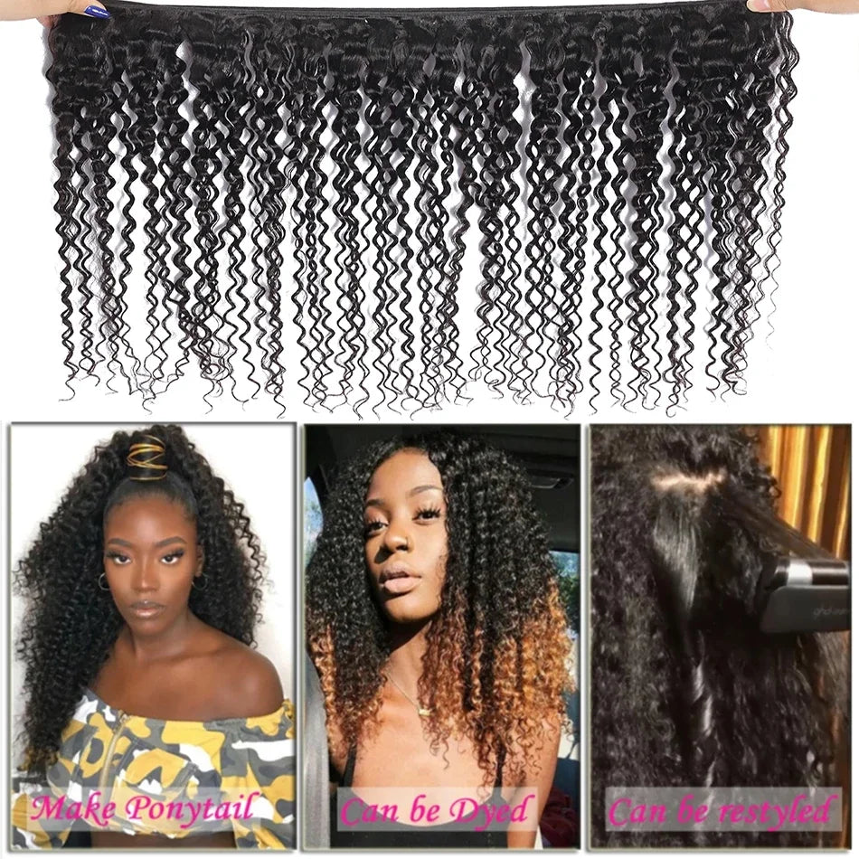 Kinky Curly Hair Bundles – Single Bundles & 3-Bundle Sets
