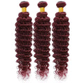 99J Burgundy Deep Wave Hair Bundles