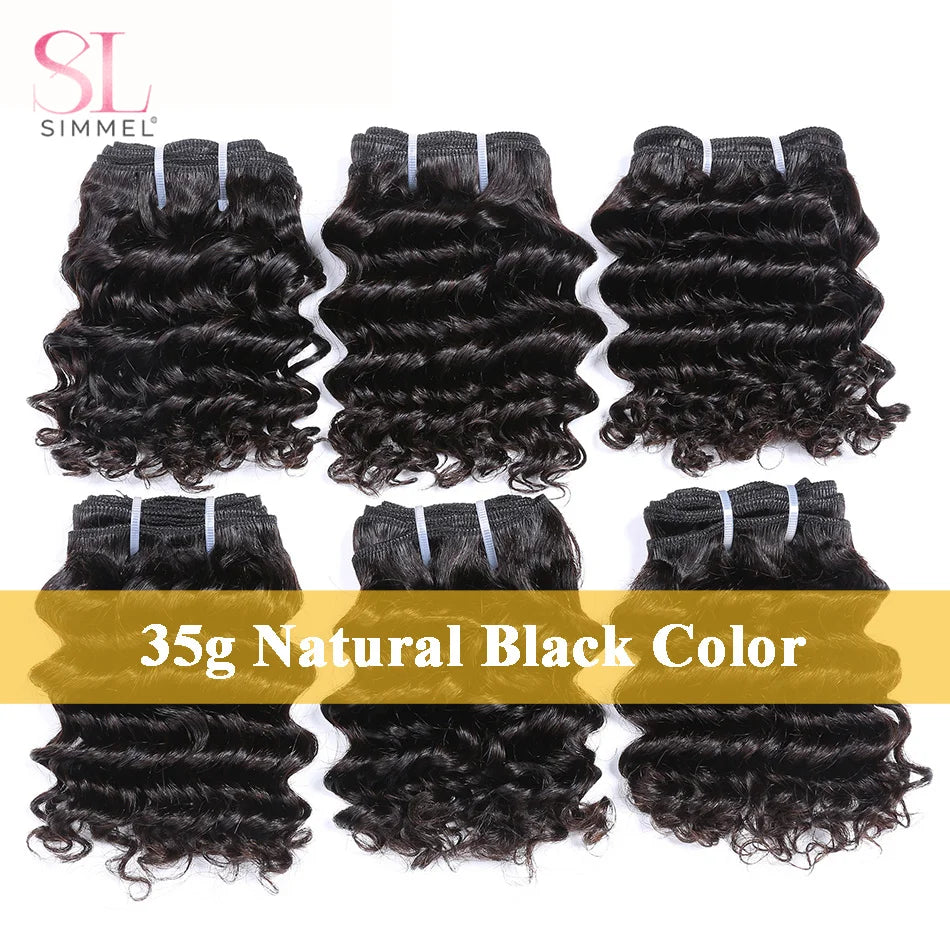 Short Curly Hair Bundles – 6 Inch – 3, 6 or 12 Pieces
