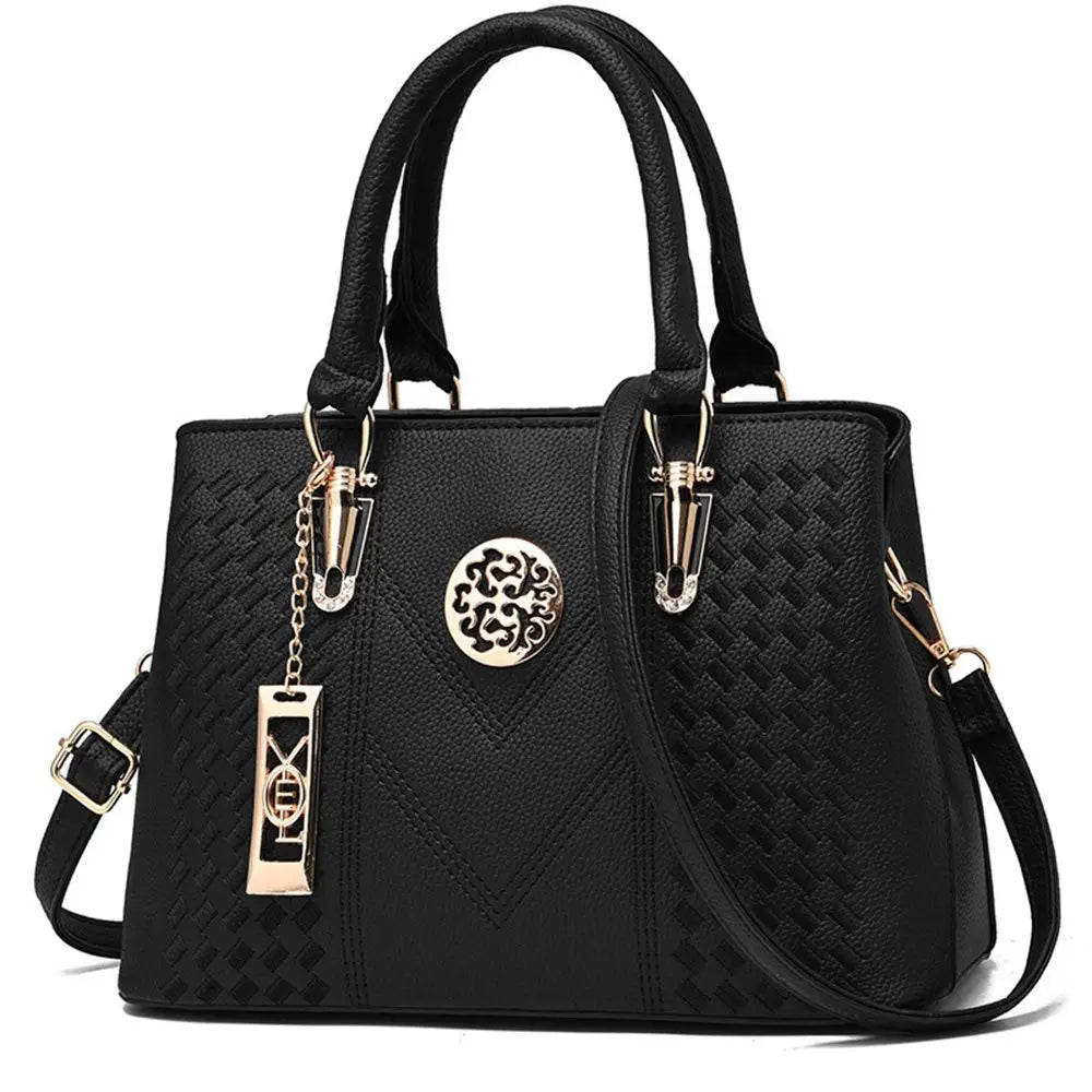 Women's Embroidered PU Leather Tote Bag