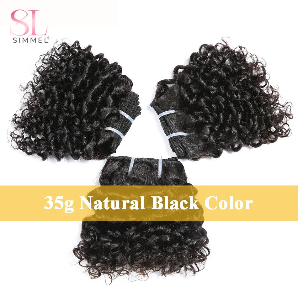 Short Curly Hair Bundles – 6 Inch – 3, 6 or 12 Pieces