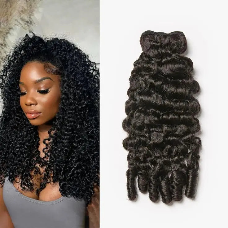 Burmese Curly Hair Extensions – Single Bundle