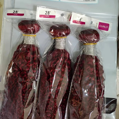 99J Burgundy Deep Wave Hair Bundles