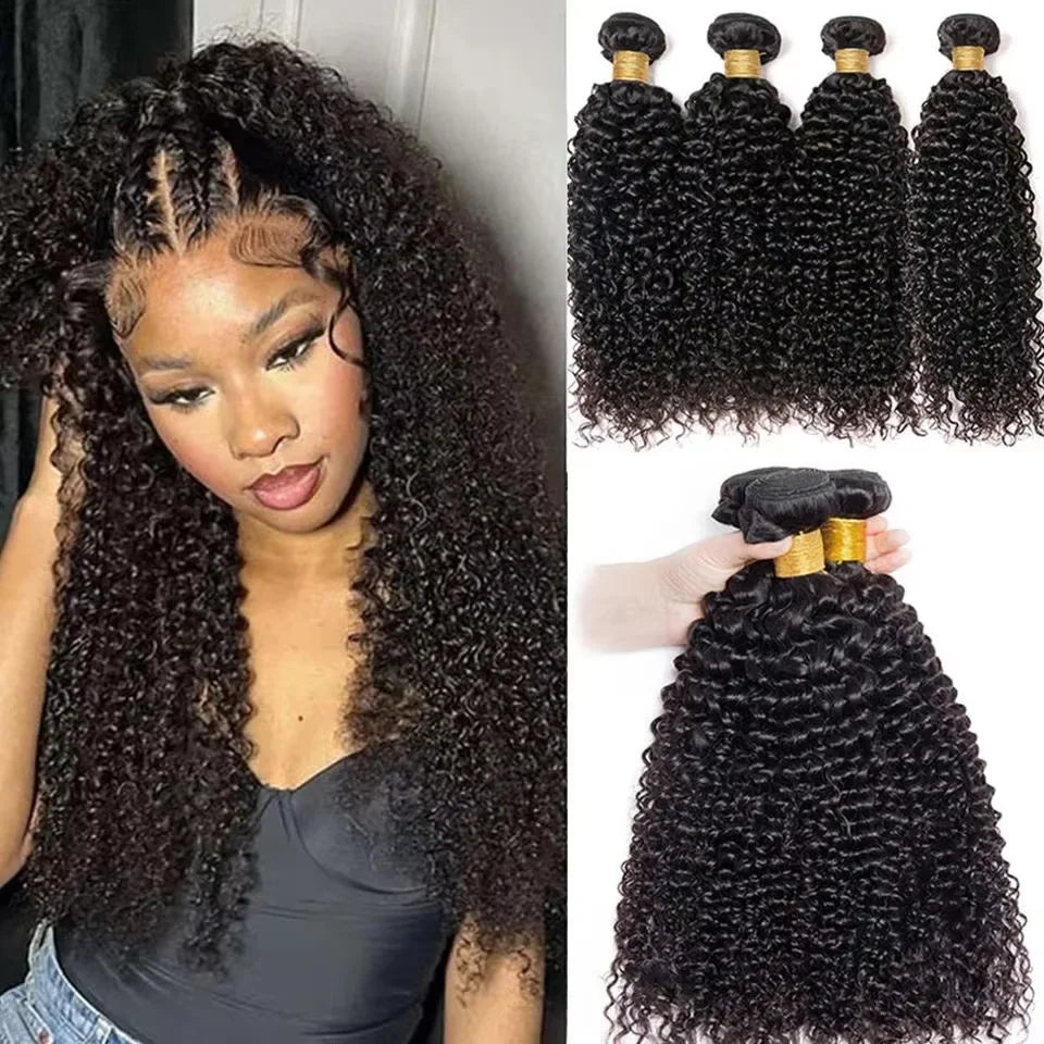 Kinky Curly Hair Bundles – Single Bundles & 3-Bundle Sets