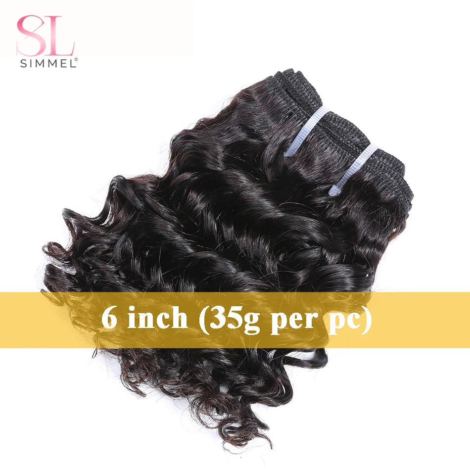 Short Curly Hair Bundles – 6 Inch – 3, 6 or 12 Pieces